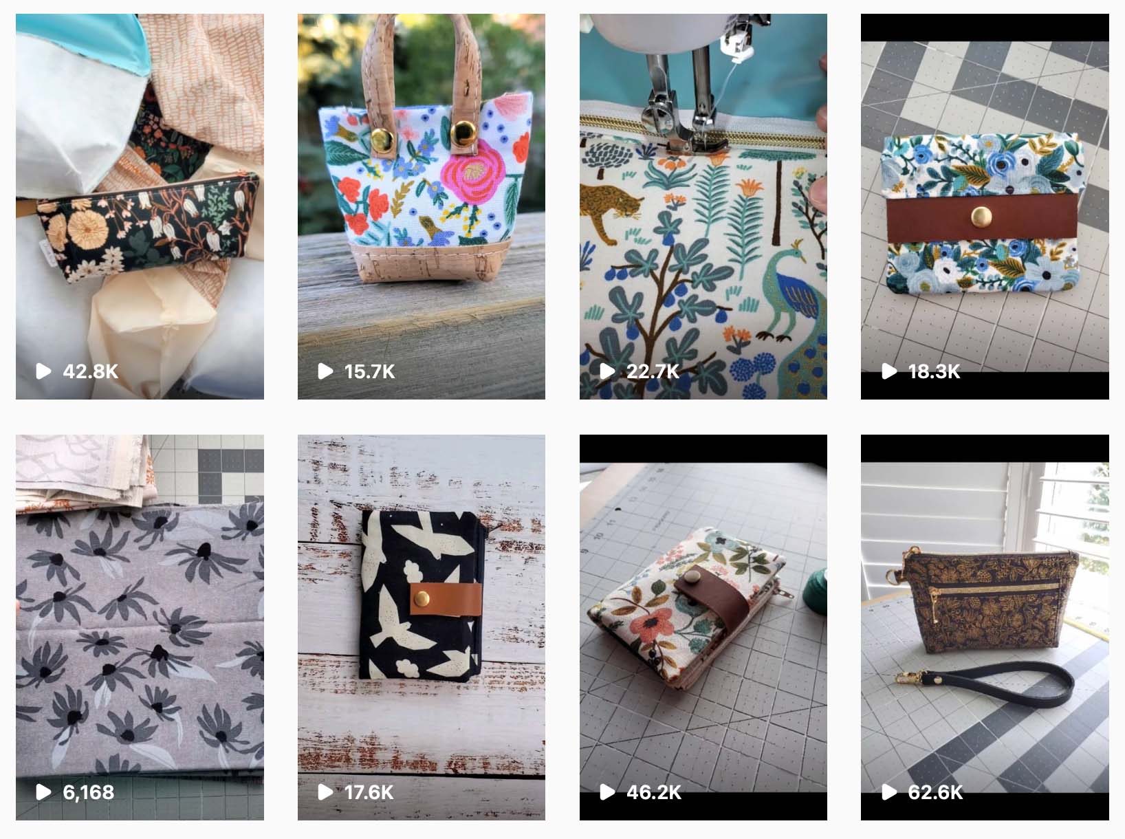 A grid of Instagram Reels by Cocotte & Co